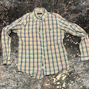 Ralph Lauren women’s Colorful Plaid Button Down Shirt